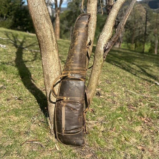 Antique Leather Rifle Bag