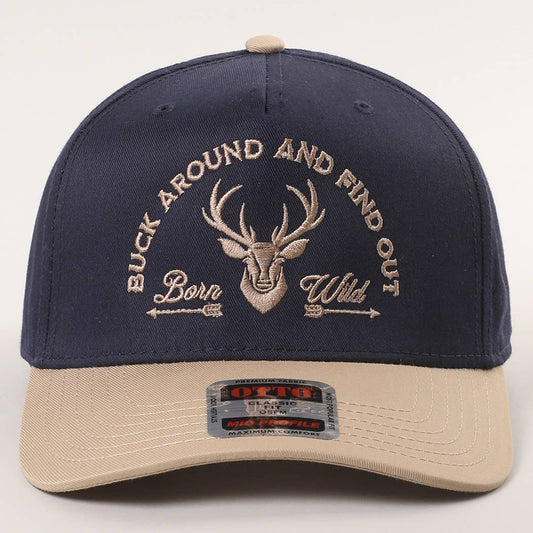 Buck Around And Find Out Embroidered Trucker Hat