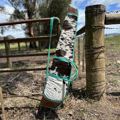 Turquoise Cowhide Rifle Bag