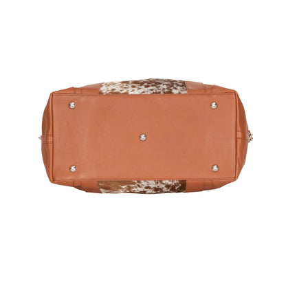Outback Hair-On Duffle – Tan Leather & Cowhide Travel Bag