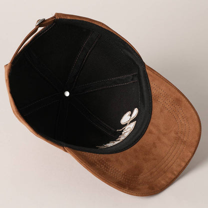 Howdy Suede Baseball Cap