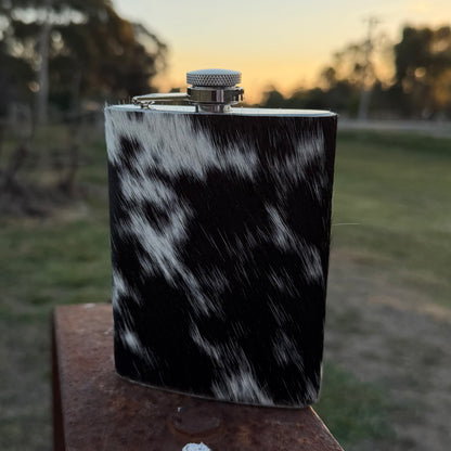 Cowhide & Leather Flask