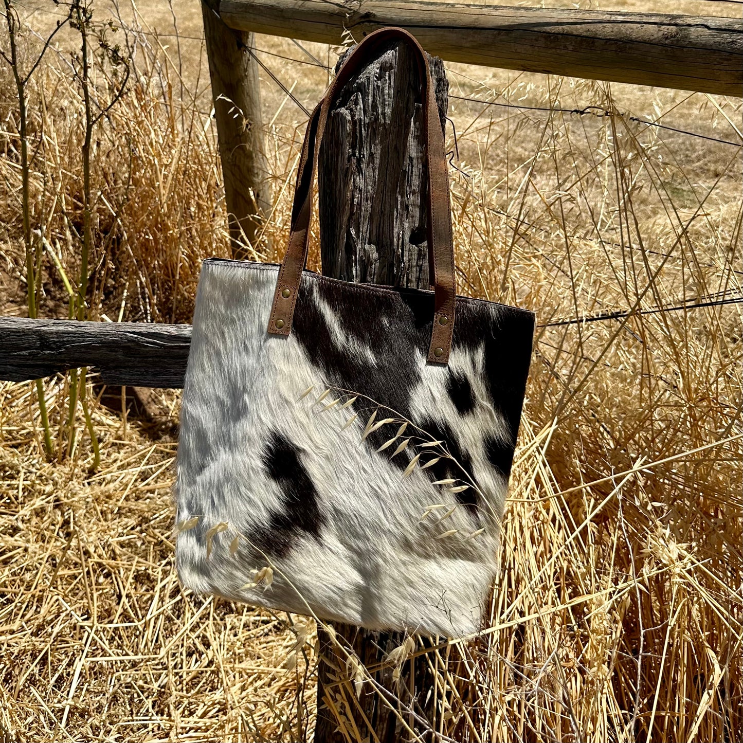 Cowhide Tote Bag