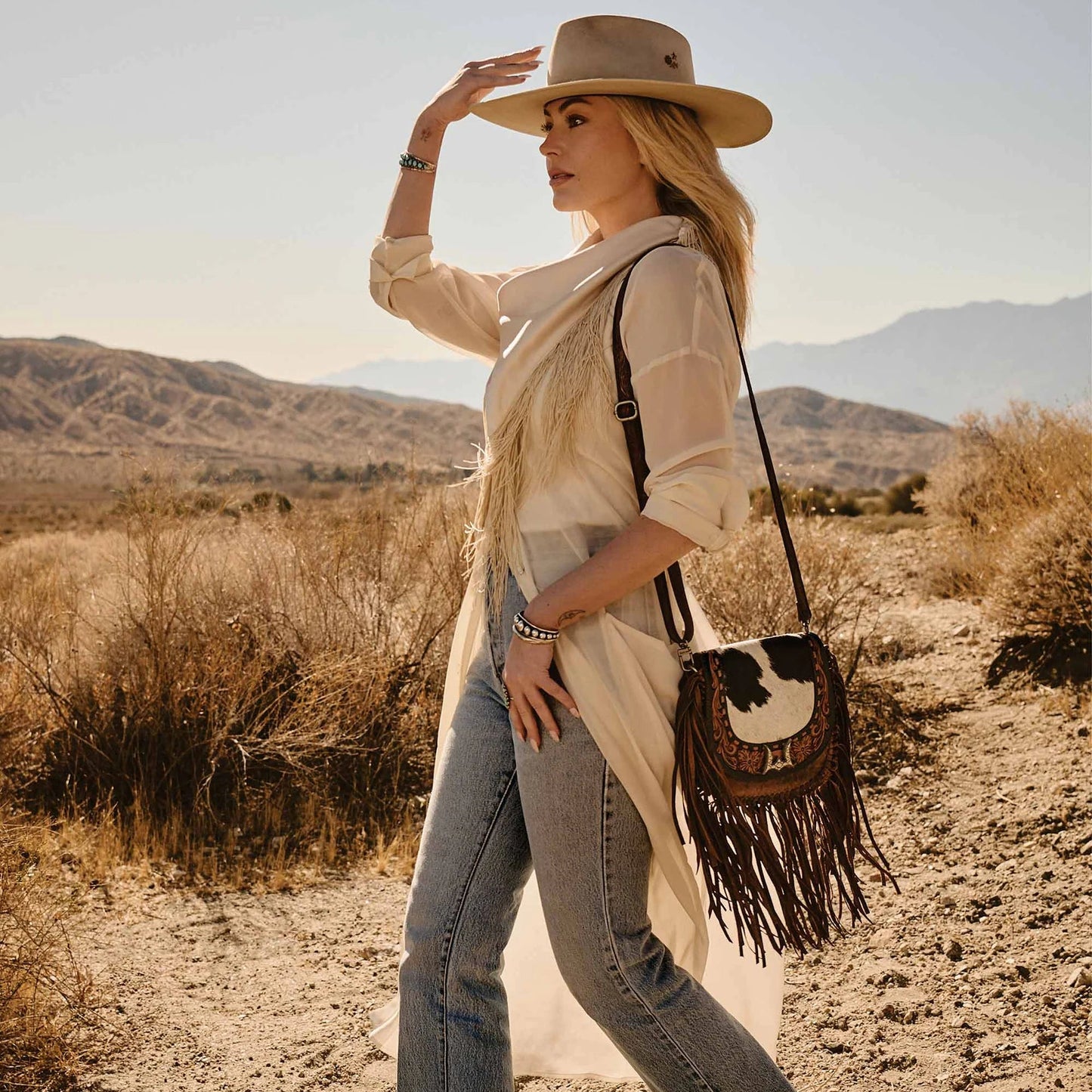Desert Dahlia Tassel Bag