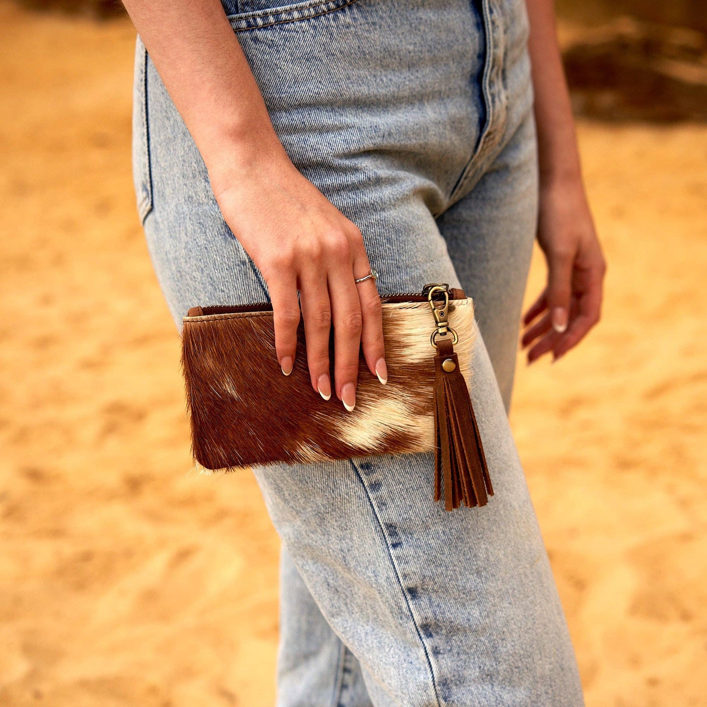 Cowhide Coin Purse