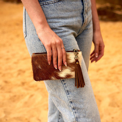 Cowhide Coin Purse