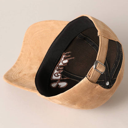 Howdy Suede Baseball Cap