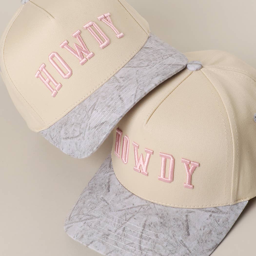 HOWDY WHITE CAMO Trucker Hat