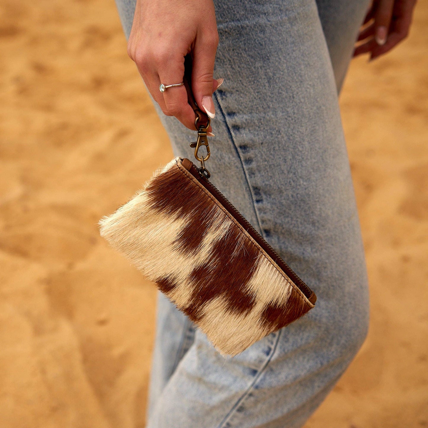 Cowhide Coin Purse