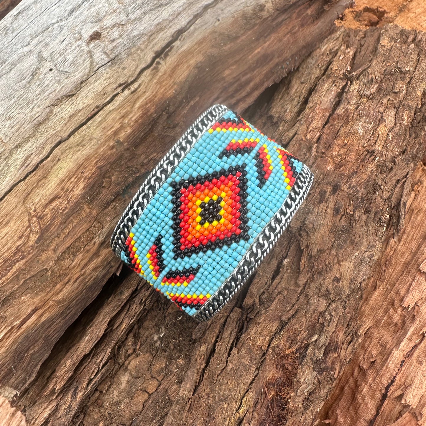 Beaded cuff best sale