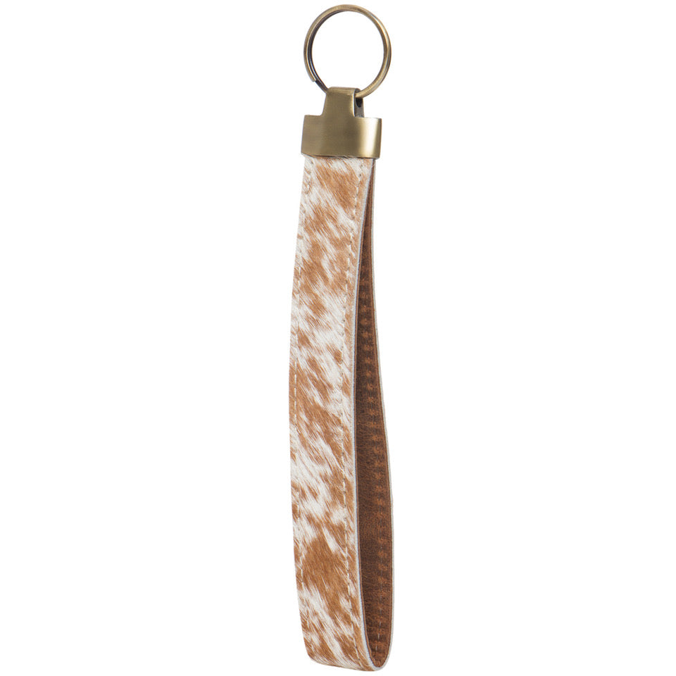 Cowhide Wrist Strap - Keychain — Luxury Cowhides