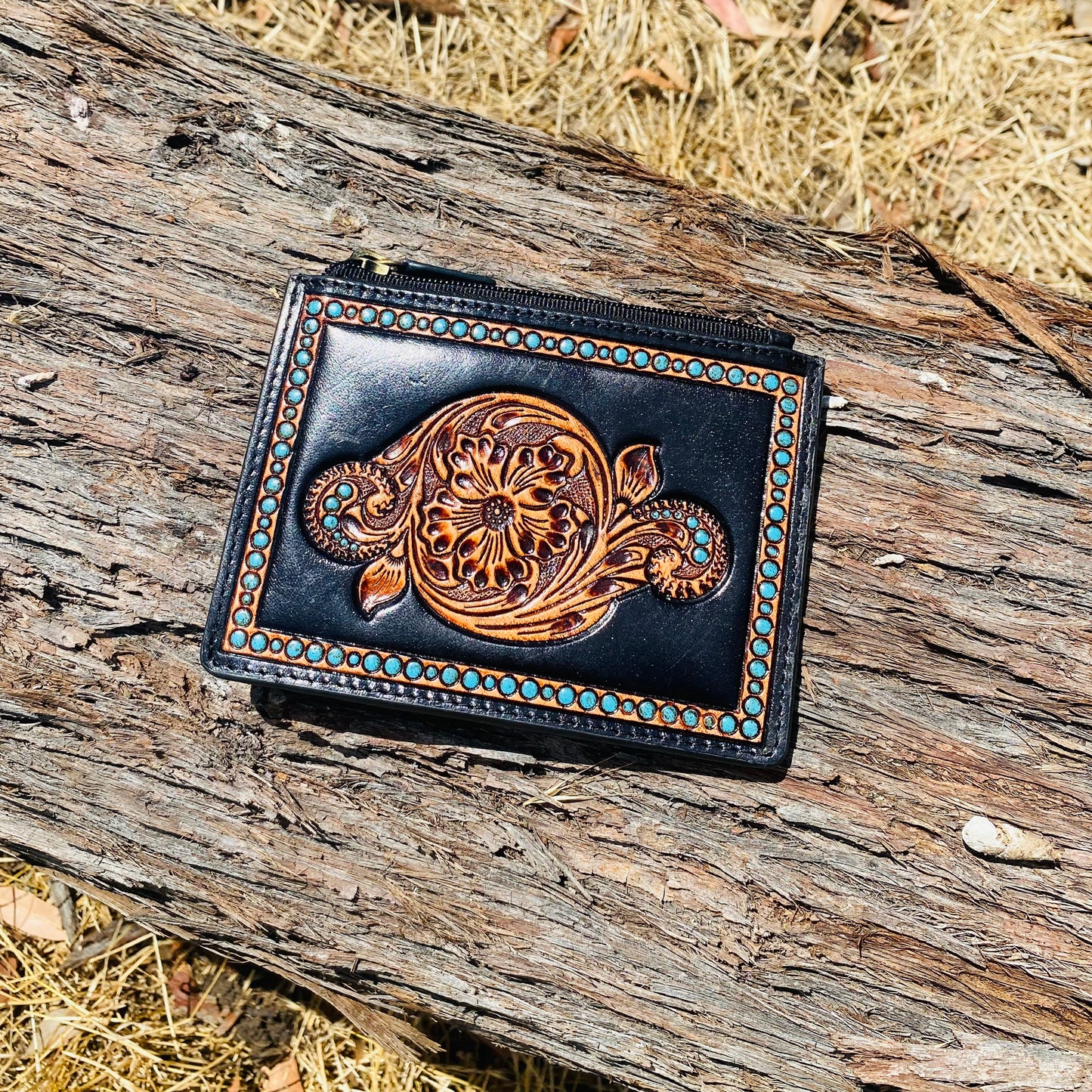 Turquoise Credit Card Holder