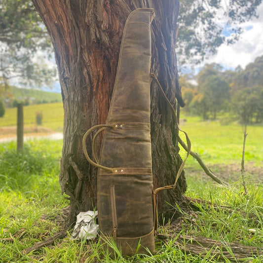 Antique Leather Rifle Bag