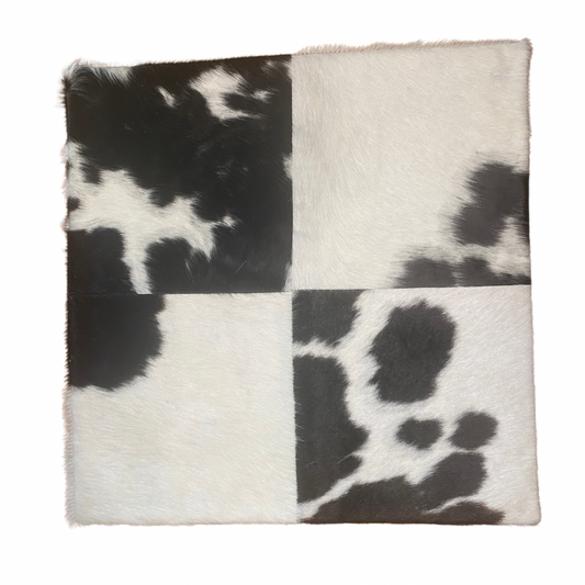 Cowhide Cushion Cover - Black and White Cowhide