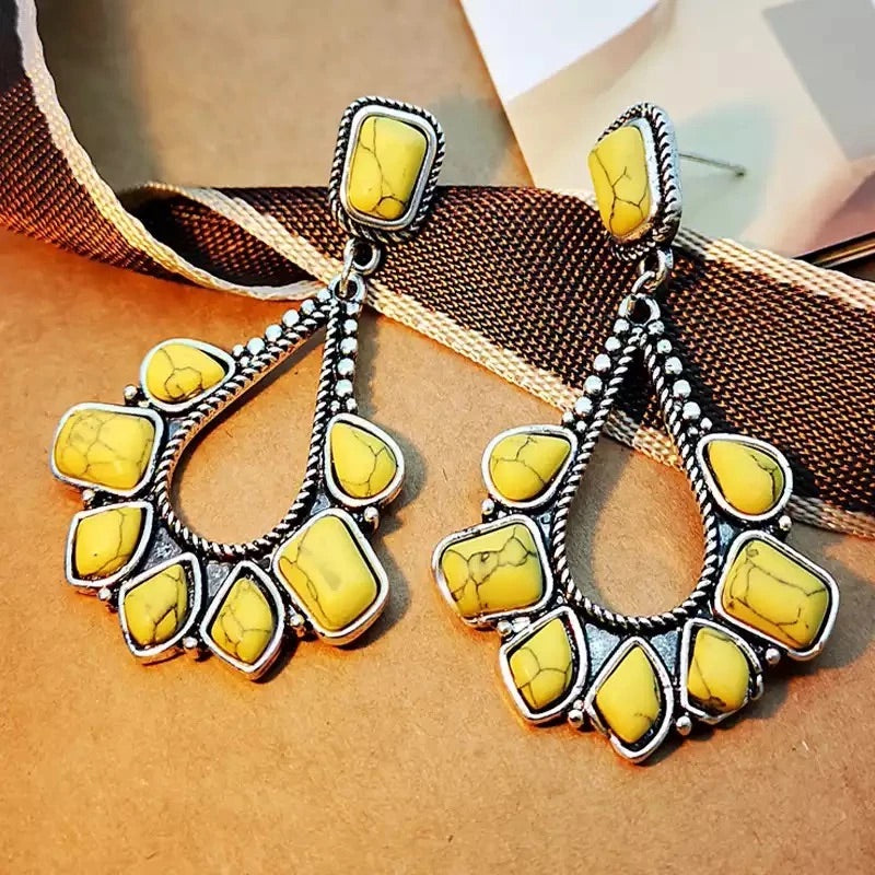 Delilah Yellow Earrings