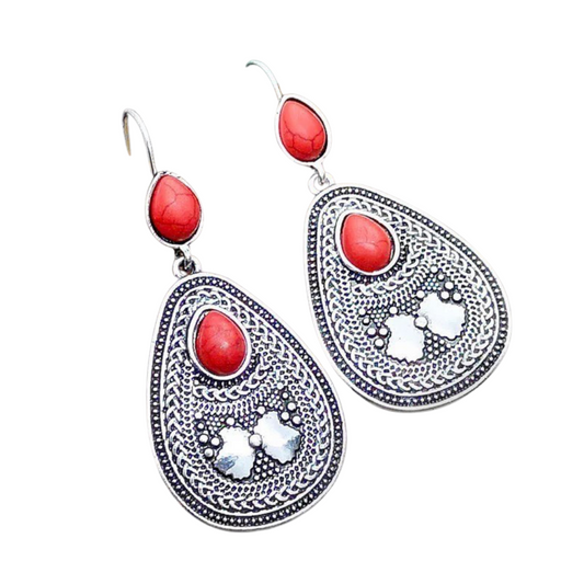 Faye Red Earrings